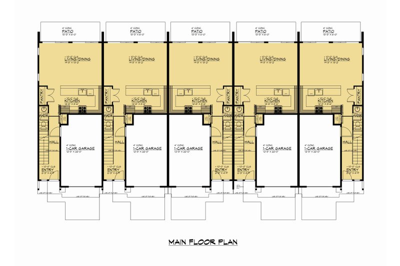 Dream House Plan - Floor Plan - Main Floor for Contemporary House Plan #1066-247 - 15 bed, 10.5 bath