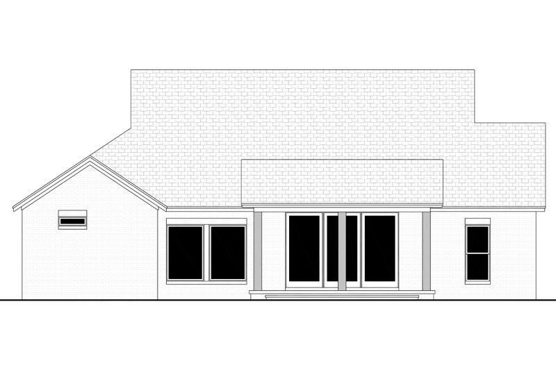 Architectural House Design - Exterior - Rear Elevation 2 for Farmhouse House Plan #430-298 - 3 bed, 2.5 bath