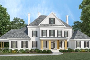 Classical Exterior - Front Elevation Plan #45-626