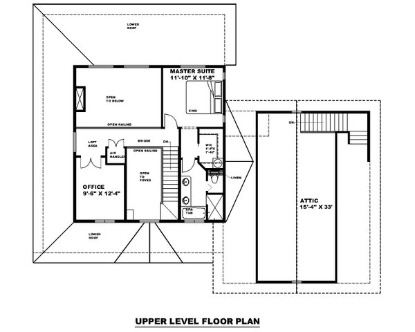 House Blueprint - Farmhouse Floor Plan - Upper Floor Plan #117-952
