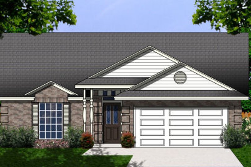 Dream House Plan - Traditional Exterior - Front Elevation Plan #62-101