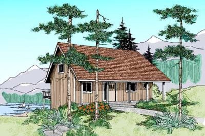 Country Style House Plan - 3 Beds 2 Baths 1584 Sq/Ft Plan #60-373