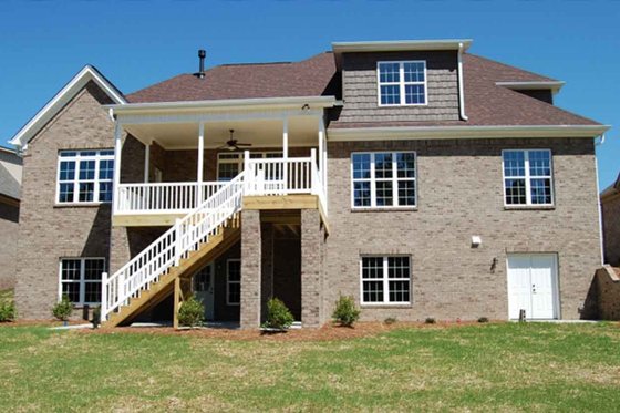Exterior - Rear Elevation for Traditional House Plan #927-26 - 4 bed, 3 bath