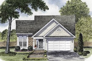 Traditional Exterior - Front Elevation Plan #316-105