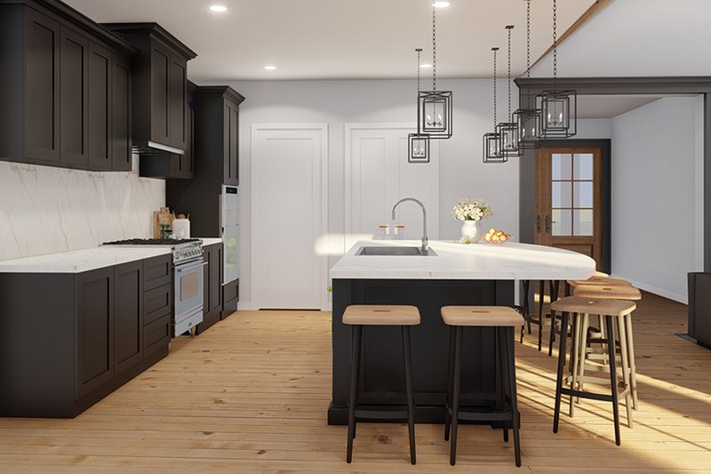 House Plan Design - Interior - Kitchen 2 for Barndominium House Plan #923-315 - 4 bed, 2.5 bath