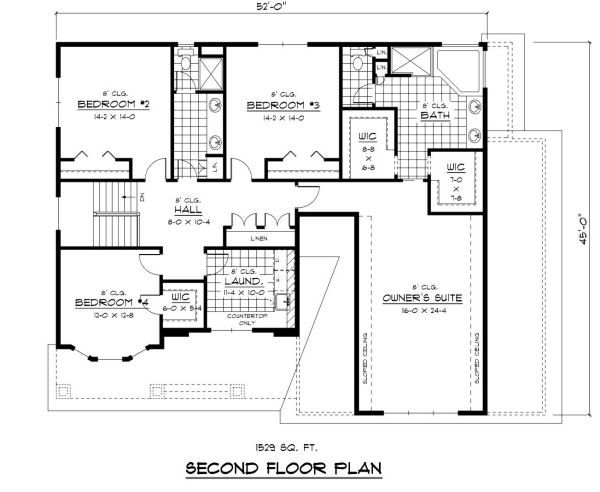 Farmhouse Style House Plan 4 Beds 2 5 Baths 3451 Sq Ft 