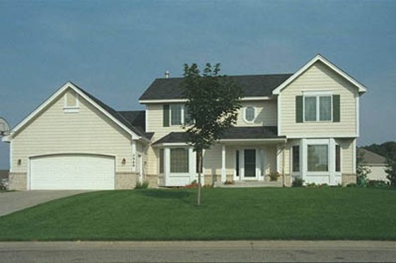 Exterior - Front Elevation for Traditional House Plan #51-108 - 3 bed, 2.5 bath