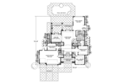 Mediterranean Style House Plan - 6 Beds 4 Baths 5030 Sq/Ft Plan #420-244 
