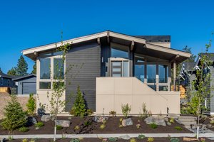 Exterior - Front Elevation 3 for Modern House Plan #895-110 - 3 bed, 2 bath