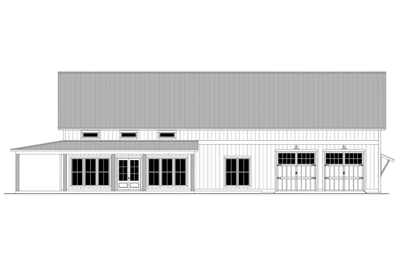 Home Plan - Exterior - Front Elevation 8 for Barndominium House Plan #430-333 - 3 bed, 2.5 bath