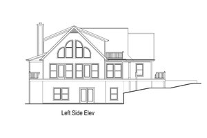 Exterior - Other Elevation for Cottage House Plan #71-108 - 3 bed, 2 bath