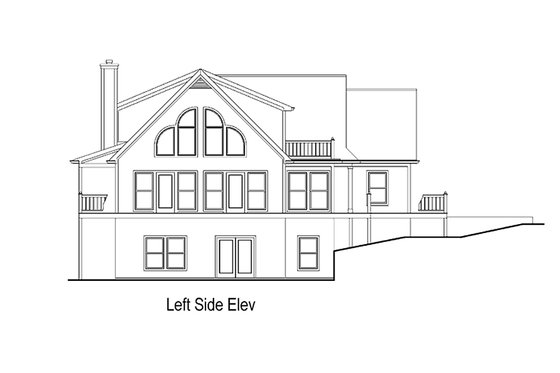 Exterior - Other Elevation for Cottage House Plan #71-108 - 3 bed, 2 bath