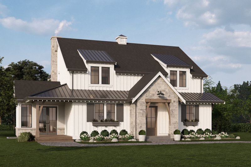 Farmhouse Style House Plan - 4 Beds 5 Baths 3166 Sq/Ft Plan #1114-84