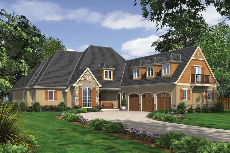 Home Plan - European Exterior - Front Elevation Plan #48-614