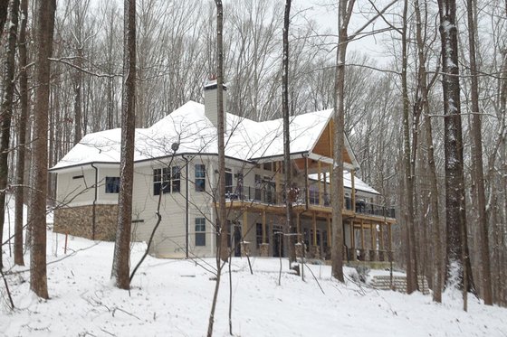 Exterior - Rear Elevation 1 for Craftsman House Plan #119-367 - 3 bed, 3.5 bath