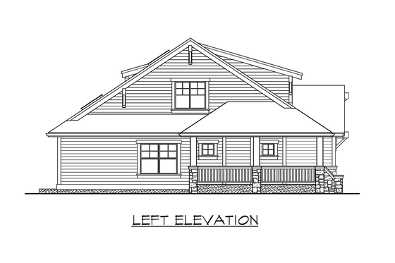 Exterior - Other Elevation 1 for Craftsman House Plan #132-109 - 3 bed, 2.5 bath