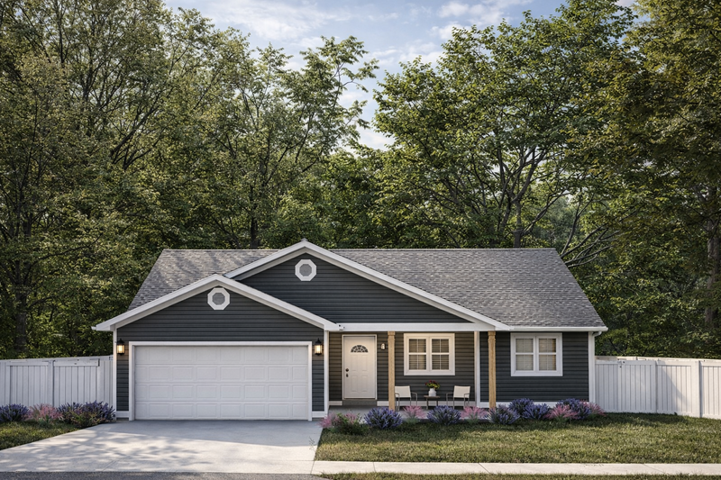 Home Plan - Ranch Exterior - Front Elevation Plan #1060-469