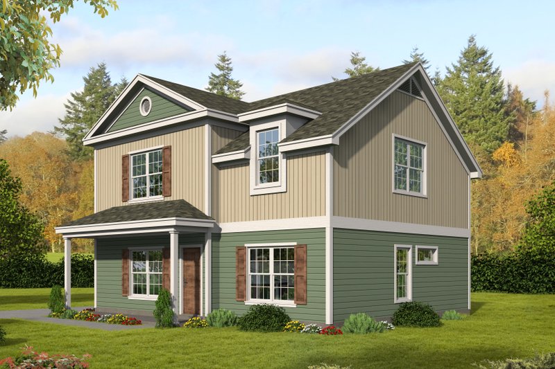 Architectural House Design - Country Exterior - Front Elevation Plan #932-392
