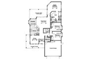 Country Style House Plan - 3 Beds 2 Baths 1627 Sq/Ft Plan #417-137 