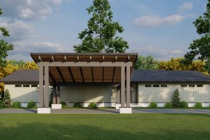 House Blueprint - Modern Exterior - Front Elevation Plan #923-447