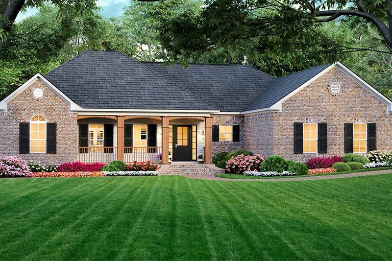 Dream House Plan - Southern Exterior - Front Elevation Plan #21-328