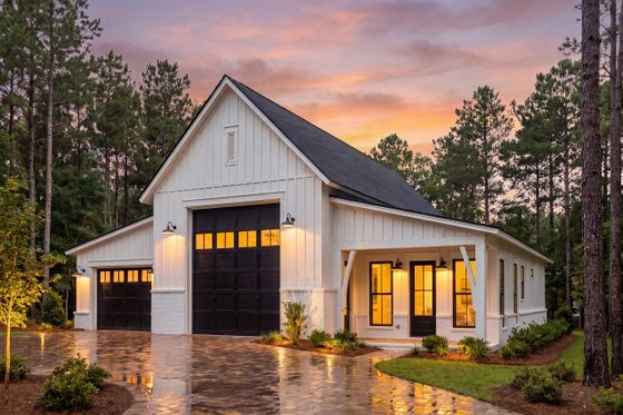 Exterior - Front Elevation 4 for Barndominium House Plan #430-443 - 1 bed, 1 bath