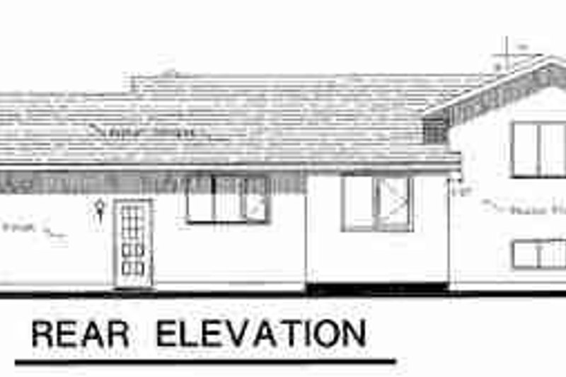 Dream House Plan - Exterior - Rear Elevation for Traditional House Plan #18-9067 - 2 bed, 1 bath