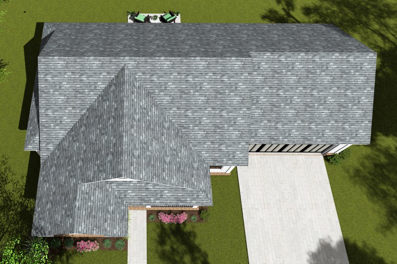 Home Plan - Exterior - Other Elevation 3 for Country House Plan #513-2057 - 2 bed, 2 bath
