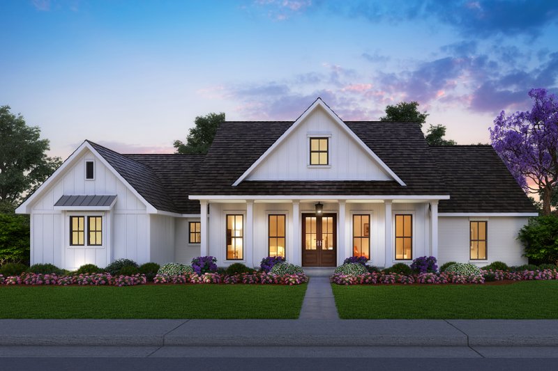 Dream House Plan - Farmhouse Exterior - Front Elevation Plan #1074-87