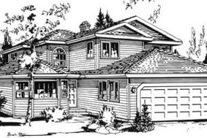 Traditional Exterior - Front Elevation Plan #18-9080