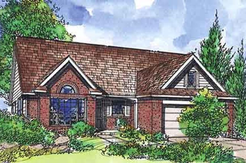 Home Plan - Traditional Exterior - Front Elevation Plan #320-408