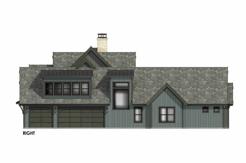 Architectural House Design - Exterior - Other Elevation 1 for Country House Plan #1096-212 - 4 bed, 5 bath