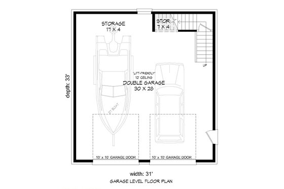Floor Plan - Main Floor for Country House Plan #932-271, 0 bath
