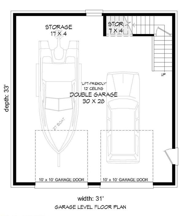 Country Floor Plan - Main Floor Plan #932-271
