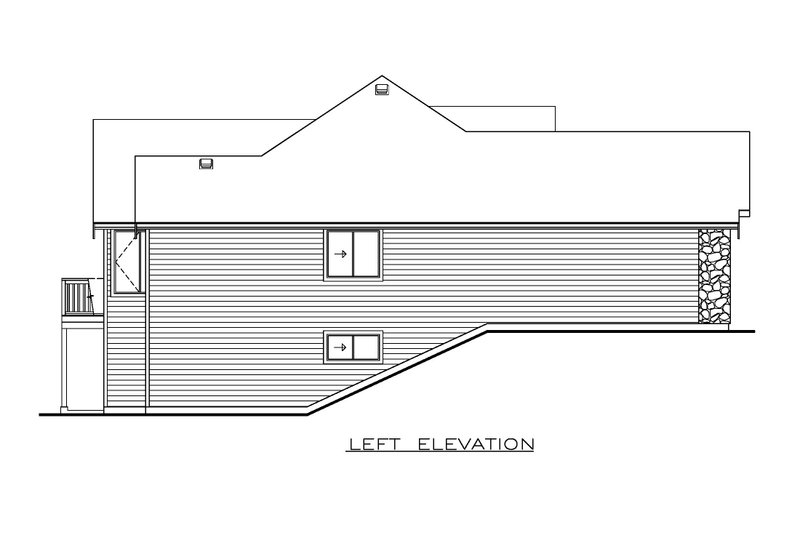 House Blueprint - Exterior - Other Elevation for Craftsman House Plan #1100-123 - 3 bed, 2 bath