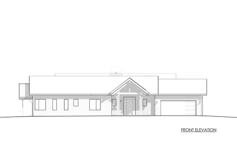 House Blueprint - Exterior - Front Elevation 4 for Contemporary House Plan #1042-25 - 4 bed, 4 bath