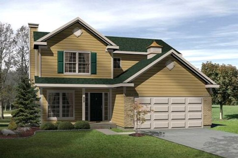 Traditional Style House Plan - 3 Beds 3 Baths 1865 Sq/Ft Plan #22-425