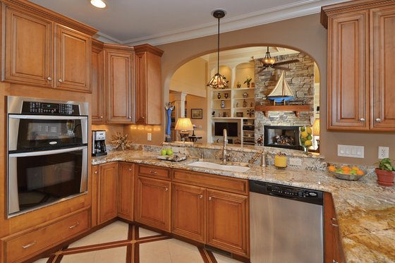 Interior - Kitchen 1 for European House Plan #929-21 - 4 bed, 3.5 bath