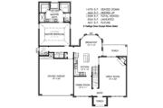 European Style House Plan - 3 Beds 2.5 Baths 1939 Sq/Ft Plan #424-100 