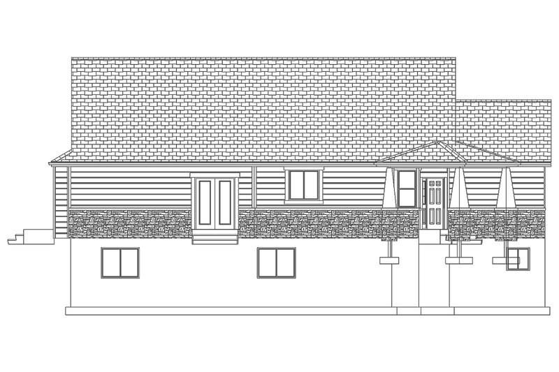 Dream House Plan - Left Side Elevation
