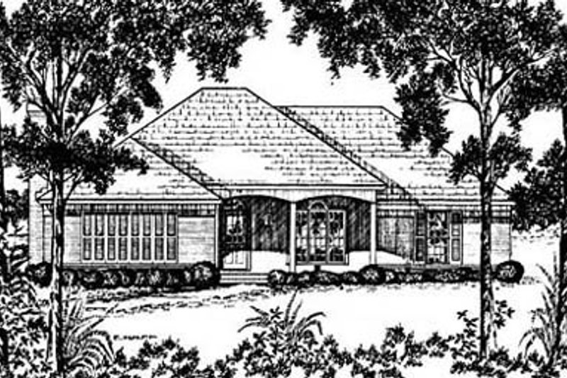House Plan Design - Traditional Exterior - Front Elevation Plan #36-151