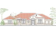 Mediterranean Style House Plan - 4 Beds 2.5 Baths 2526 Sq/Ft Plan #80-164 