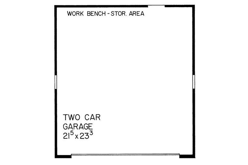 Home Plan - Floor Plan - Main Floor for Traditional House Plan #72-236, 0 bath