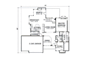 Traditional Style House Plan - 4 Beds 3 Baths 3066 Sq/Ft Plan #67-328 Floor 