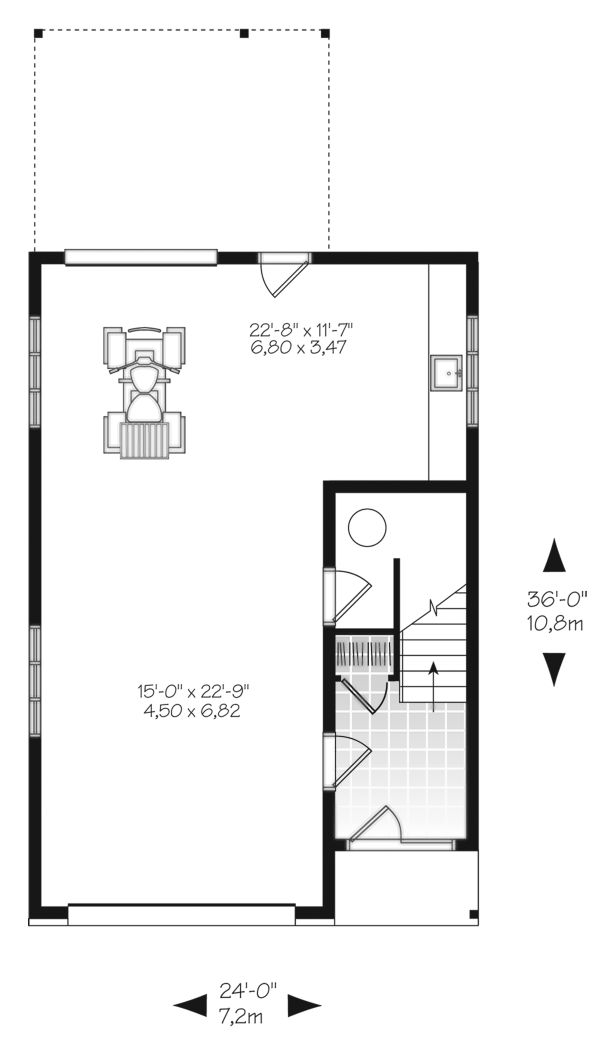 Modern Floor Plan - Main Floor Plan #23-2710