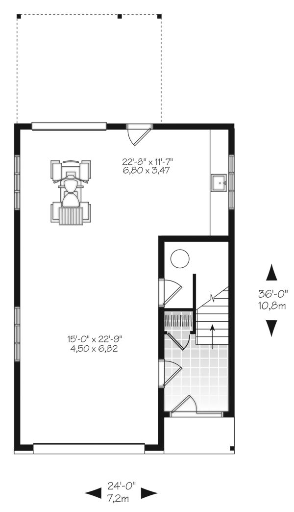Home Plan - Modern Floor Plan - Main Floor Plan #23-2710