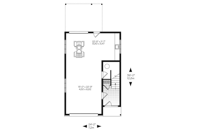 Home Plan - Modern Floor Plan - Main Floor Plan #23-2710