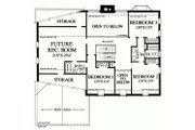 Colonial Style House Plan - 3 Beds 3 Baths 2784 Sq/Ft Plan #137-135 
