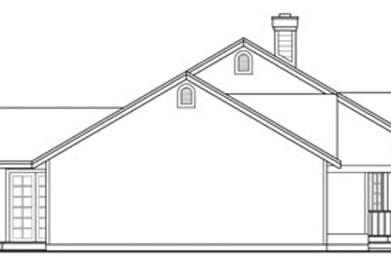 Exterior - Other Elevation for Ranch House Plan #124-312 - 3 bed, 2 bath