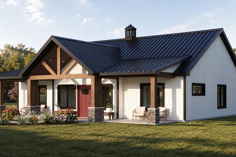 House Blueprint - Exterior - Other Elevation 2 for Farmhouse House Plan #1064-515 - 2 bed, 2.5 bath